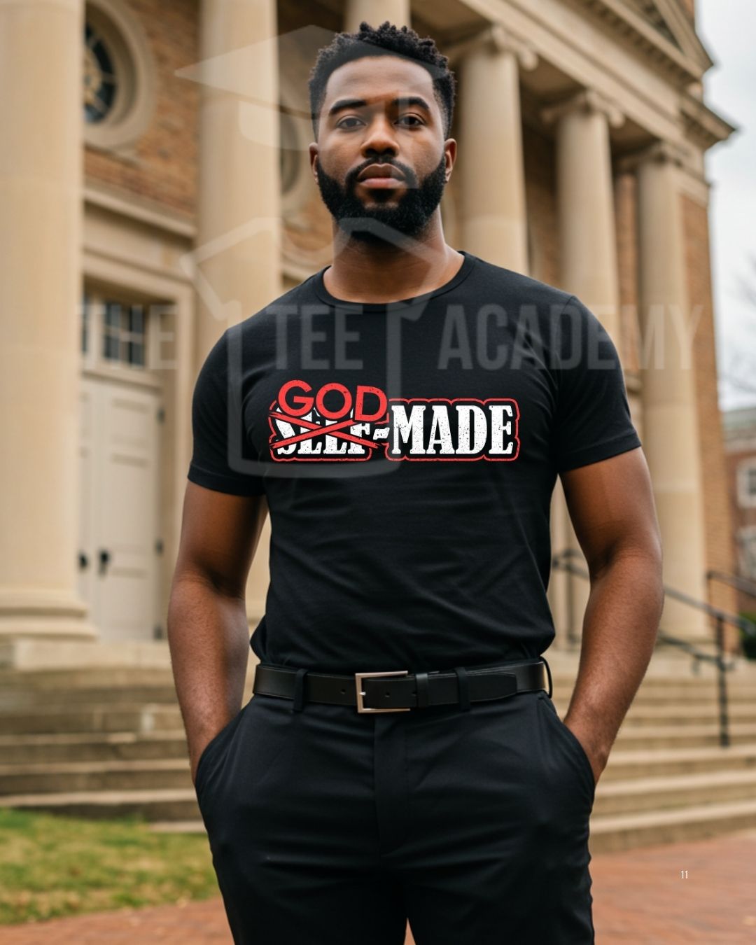 God Made- Matte Clear Film Screen Print Transfer
