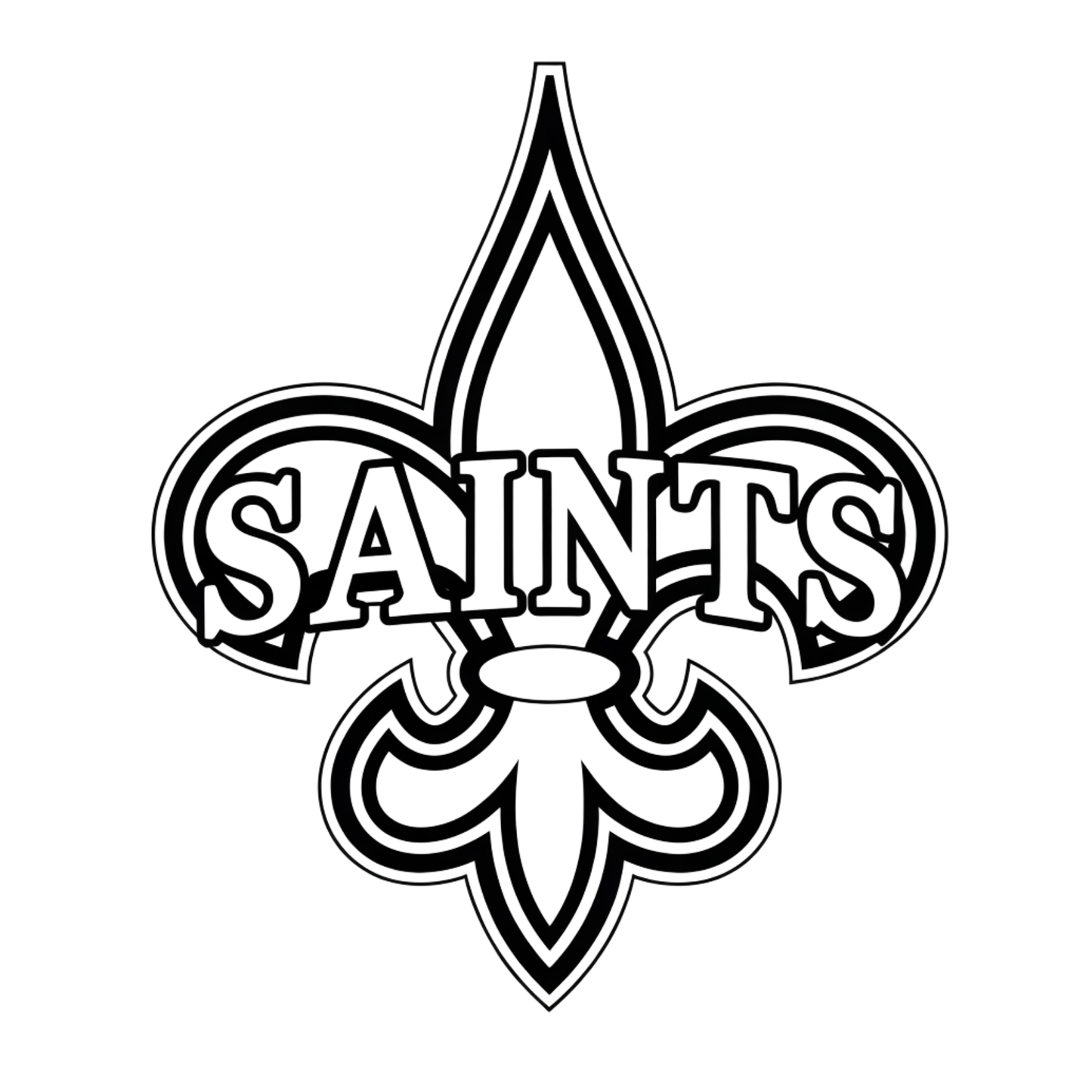 (SUBLIMATION) Sketch Transfer- Fleur-De-Lis