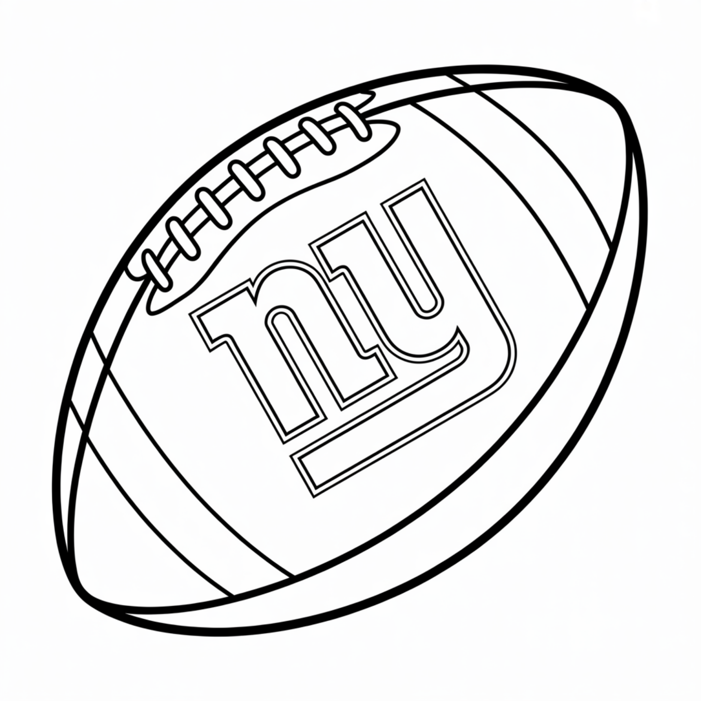 (SUBLIMATION) Sketch Transfer- Giants Football