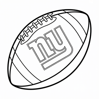 (SUBLIMATION) Sketch Transfer- Giants Football