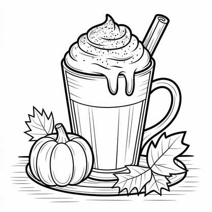 (SUBLIMATION) Sketch Transfer- Fall Latte