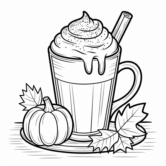 (SUBLIMATION) Sketch Transfer- Fall Latte