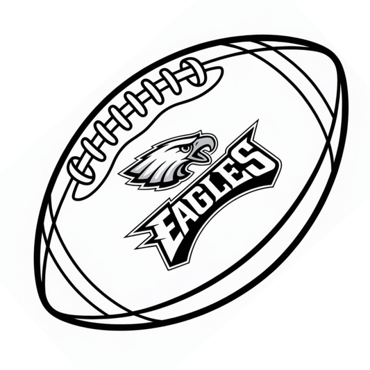 (SUBLIMATION) Sketch Transfer- Eagles Football