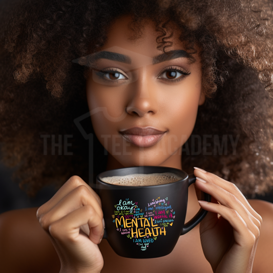 Mental Health Heart- UV DTF Cup Decal