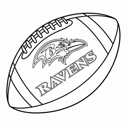 (SUBLIMATION) Sketch Transfer- Ravens Football