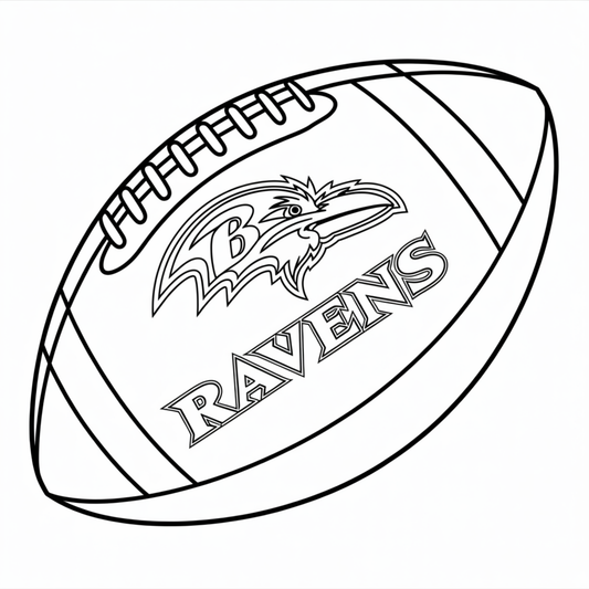 (SUBLIMATION) Sketch Transfer- Ravens Football