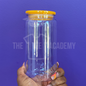 16 oz Clear Plastic Cup/ Colored Lid