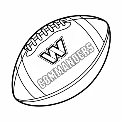 (SUBLIMATION) Sketch Transfer- Commanders Football