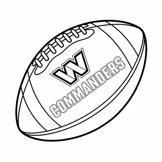 (SUBLIMATION) Sketch Transfer- Commanders Football