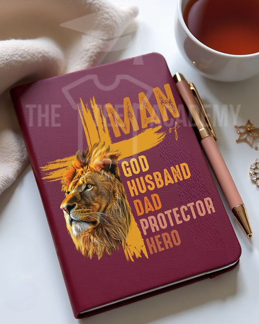 UV DTF Planner Cover Decal- (Lion) Man Of God