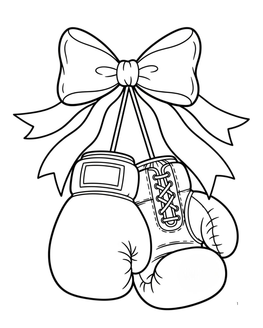 (SUBLIMATION) Sketch Transfer- BCA Fighting Gloves