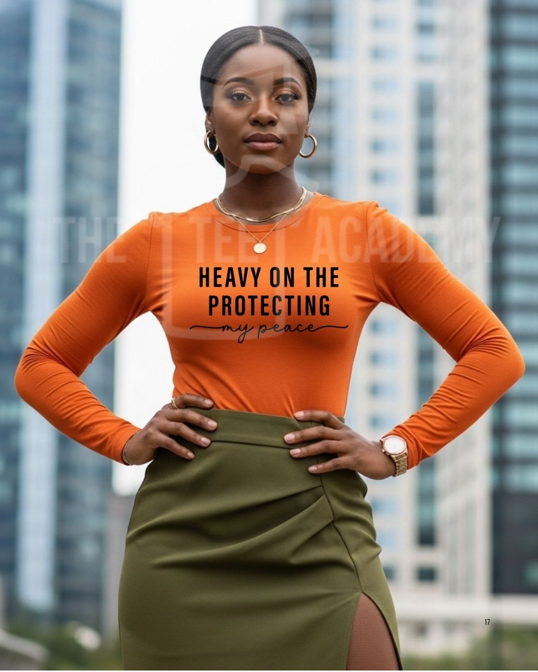 Heavy On Protecting My Peace -Screen Print Transfer