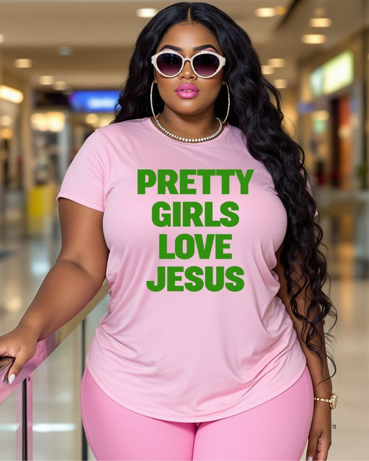 Pretty Girls Love Jesus-Screen Print Transfer