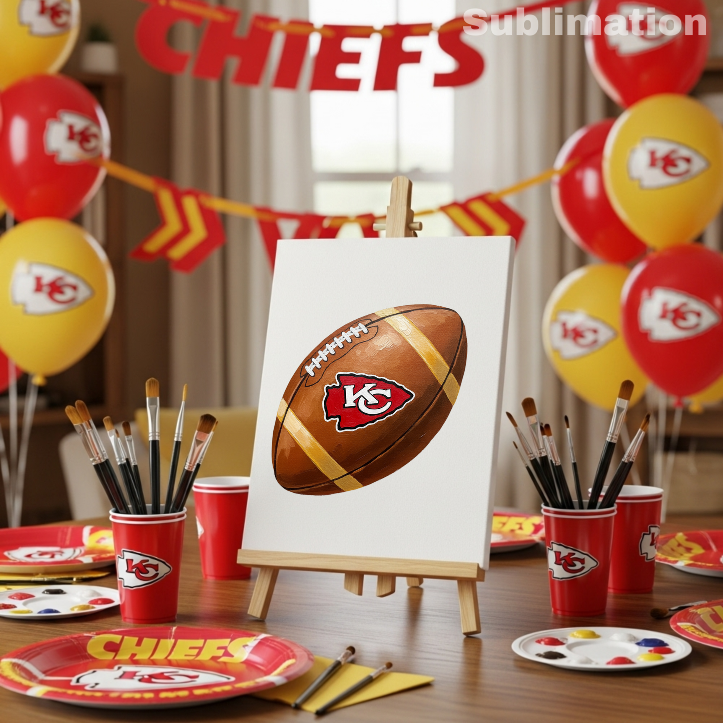 (SUBLIMATION) Sketch Transfer- Chiefs Football