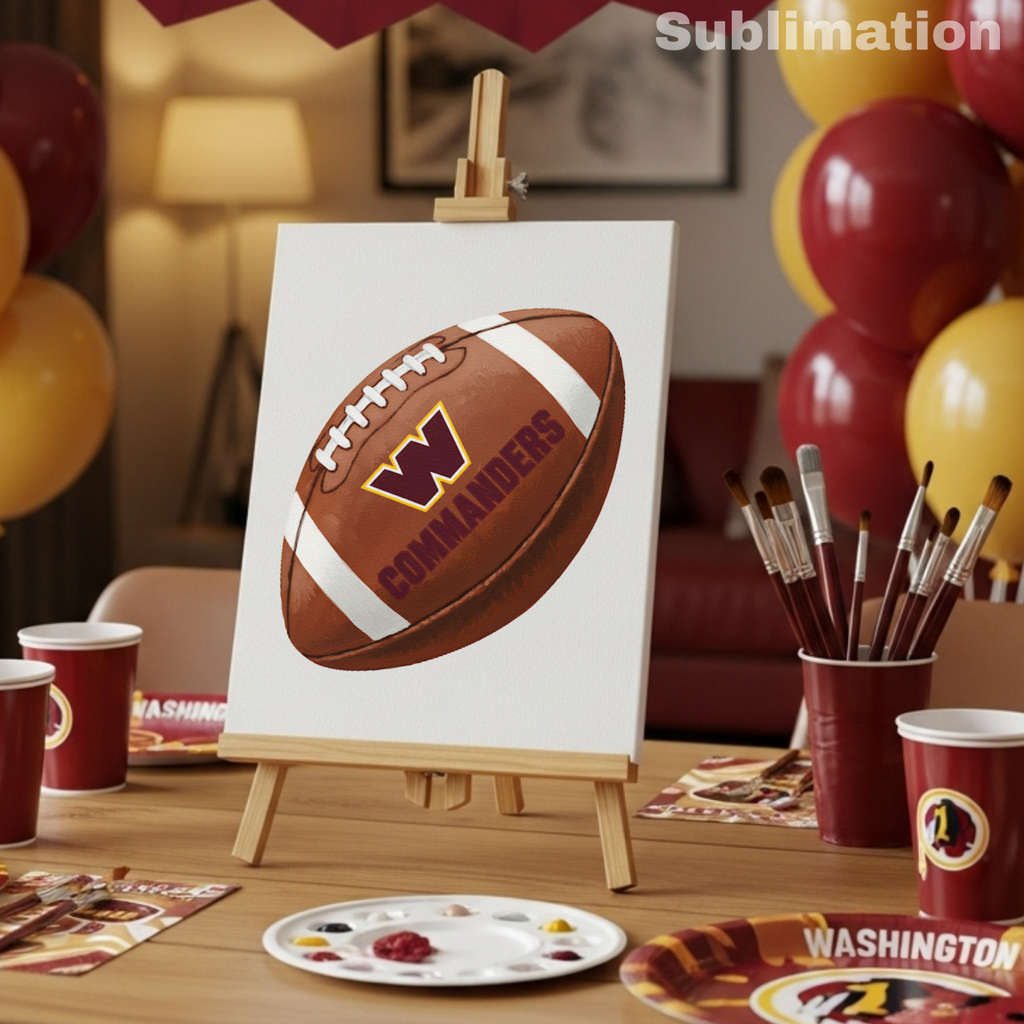 (SUBLIMATION) Sketch Transfer- Commanders Football