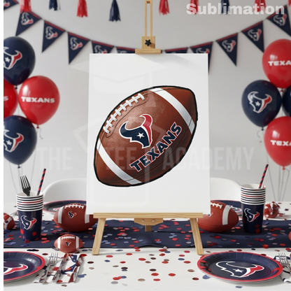 (SUBLIMATION) Sketch Transfer- Texans Football