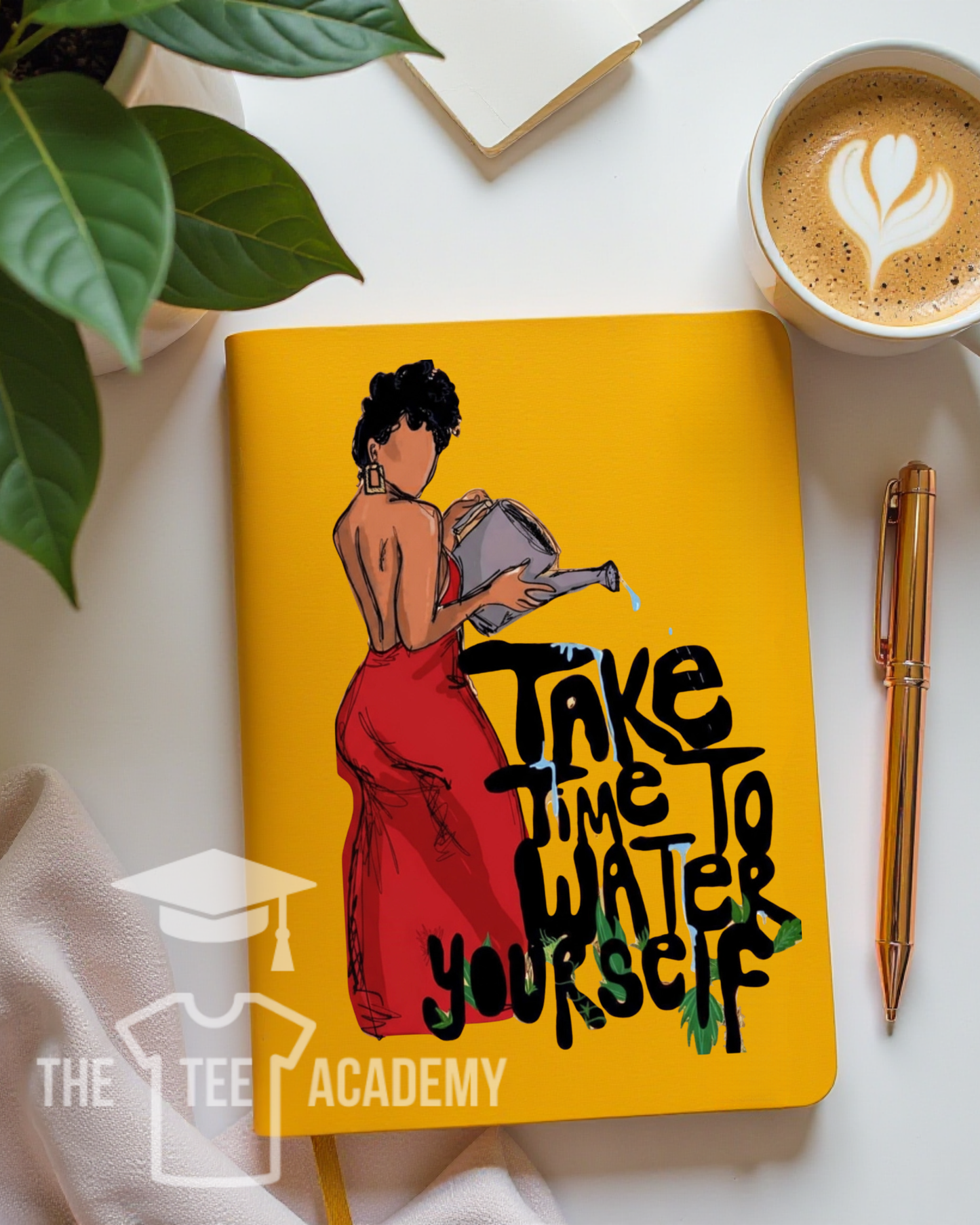 UV DTF Planner Cover Decal- (Red) Water Yourself