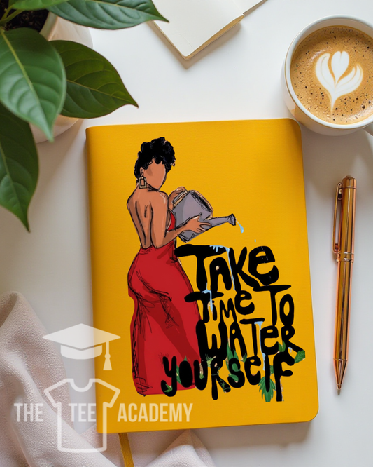 UV DTF Planner Cover Decal- (Red) Water Yourself
