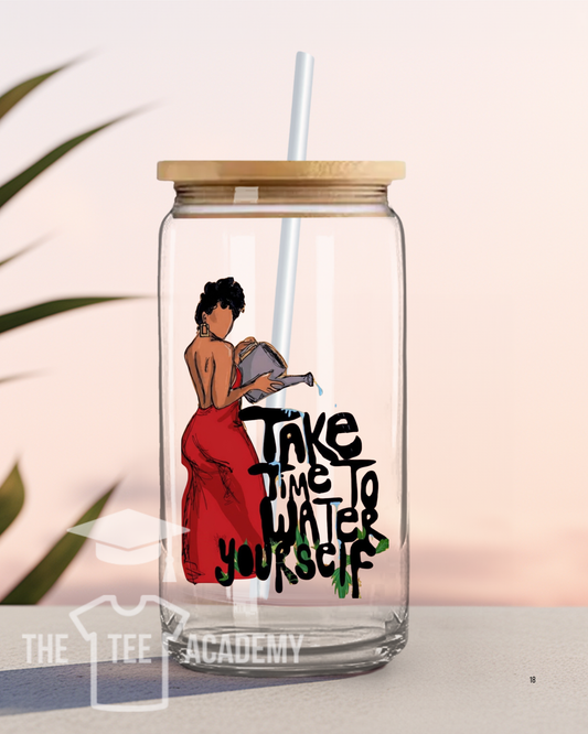 UV DTF Cup Decal - (Red) Water Yourself
