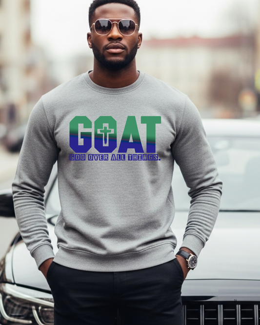 (Pre Order) Blue&Green G.O.A.T -Matte Clear Film Screen Print Transfer