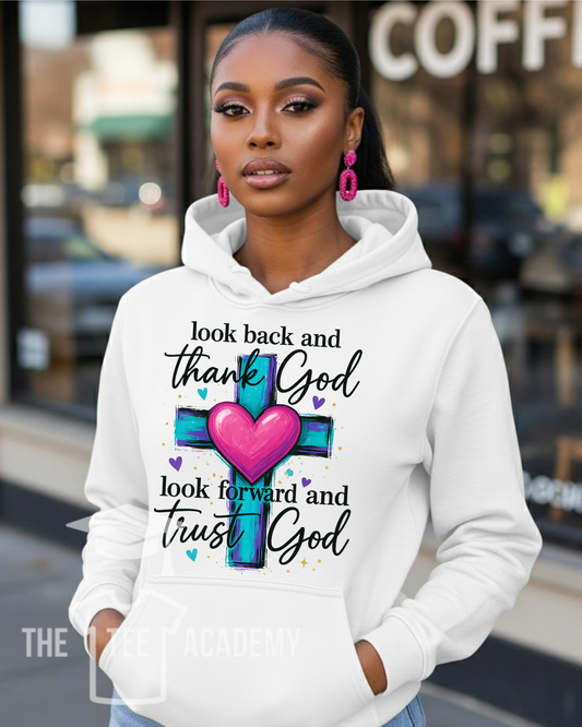 (Pre Order) Look Back and Thank God-Matte Clear Film Screen Print Transfer