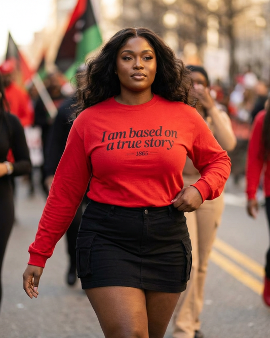 Based On A True Story- Screen Print Transfer