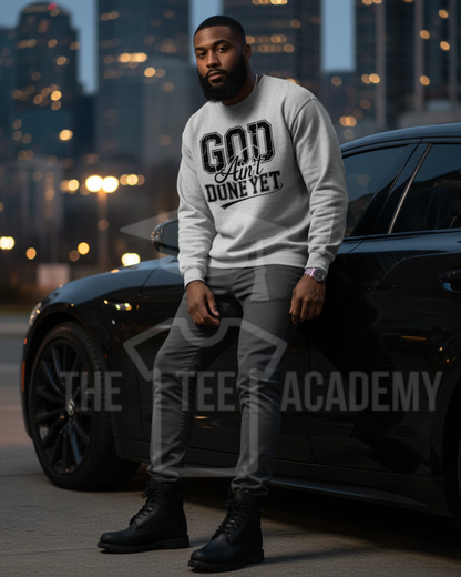 (Black) God Ain't Done Yet- Screen Print Transfer -NEW