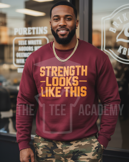 Strength Looks Like This- Screen Print Transfer -NEW