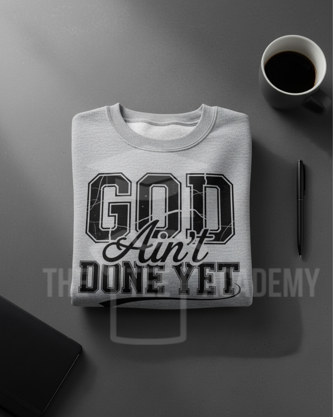 (Black) God Ain't Done Yet- Screen Print Transfer -NEW