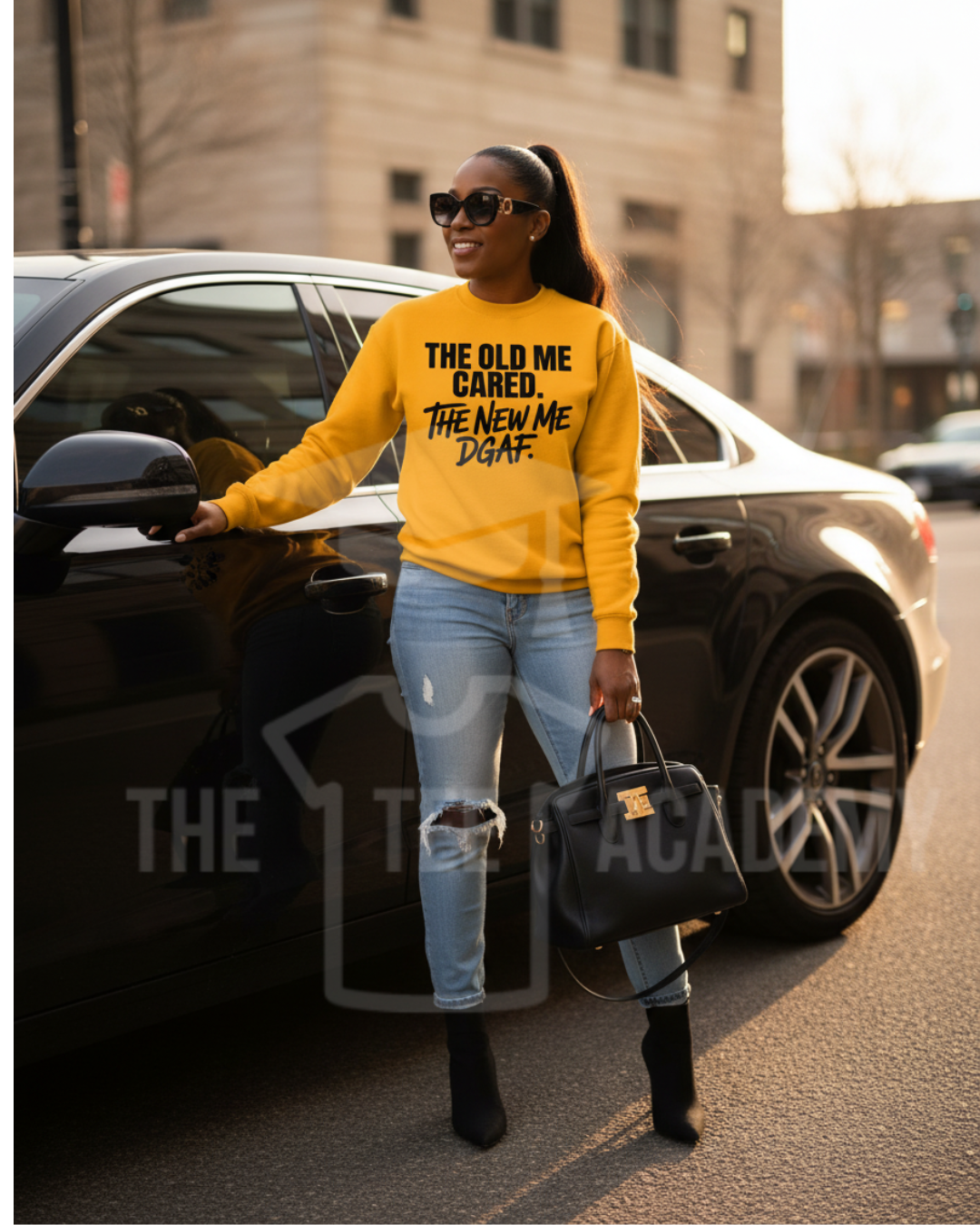 The Old Me Cared- Screen Print Transfer -NEW