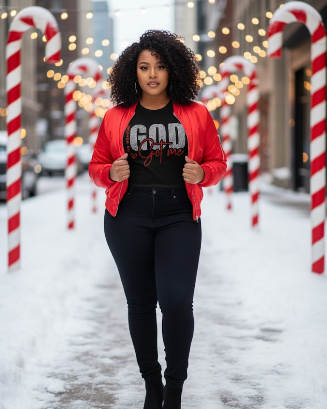 God Got Me- Rhinestone Transfer