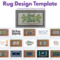 Rug Design Canva Template Bundle