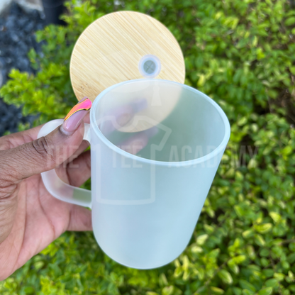 16 oz Frosted Sublimation Glass Mug