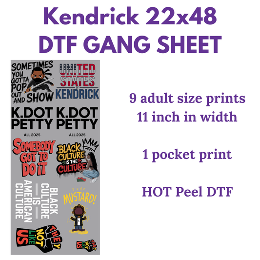 22x48 DTF Gangsheet