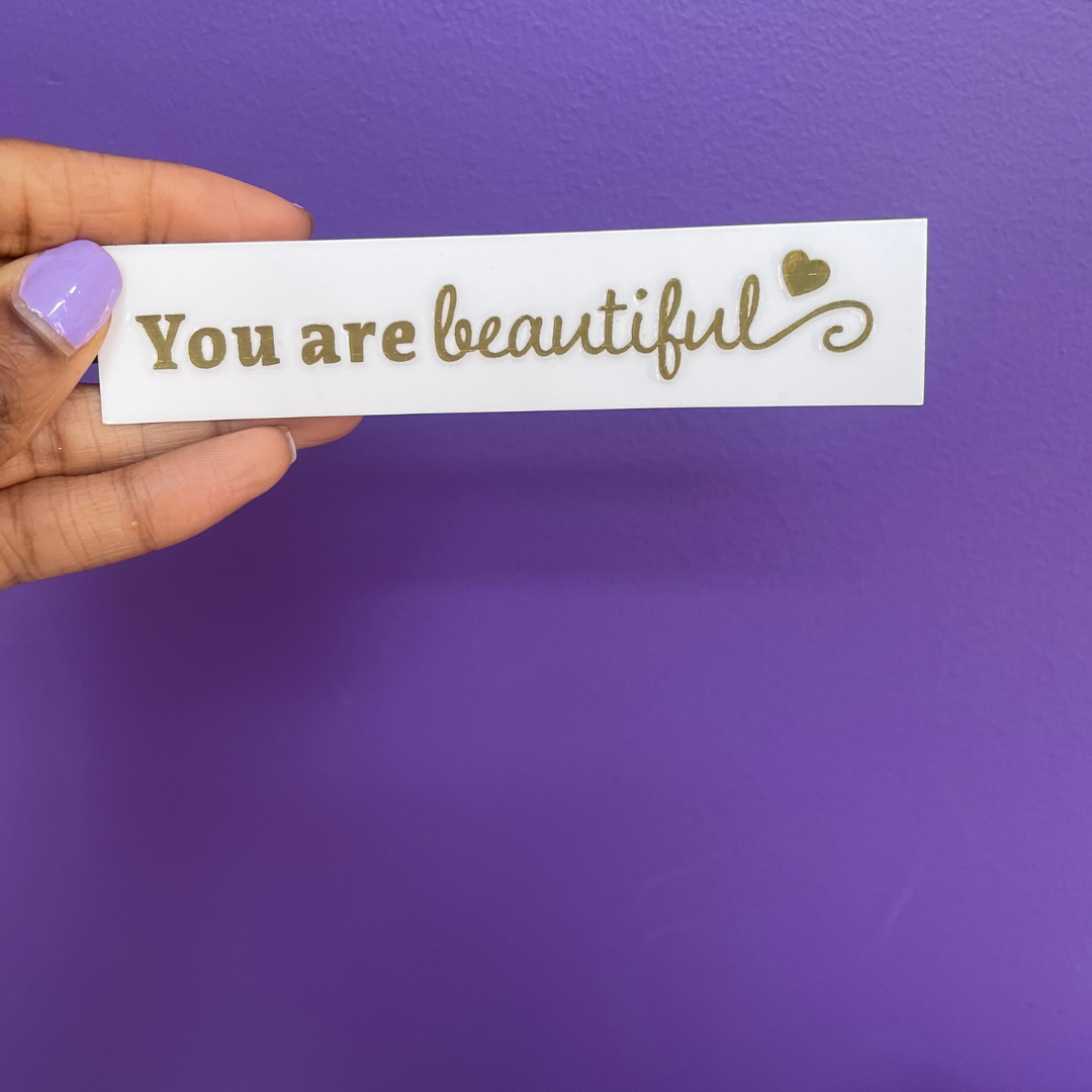 Gold Foil UV DTF Stickers