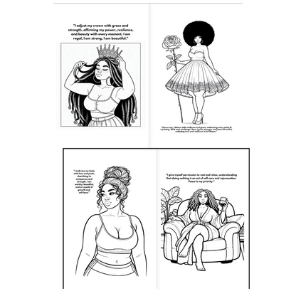 Self Care Coloring Book For Black Women