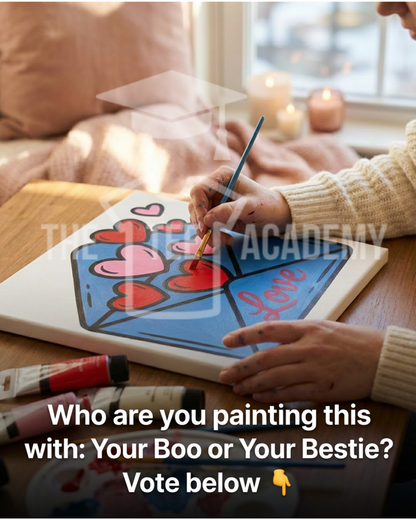 Valentine's Paint Party Sketch Designs- Digital Product + Resell Rights