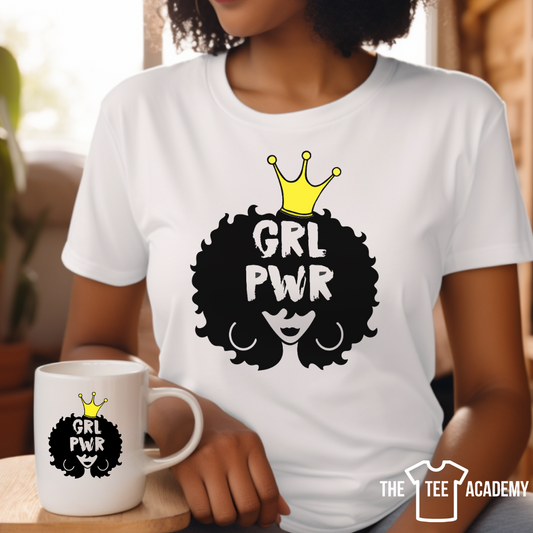 GRL Power - Matte Clear Film Screen Print Transfer