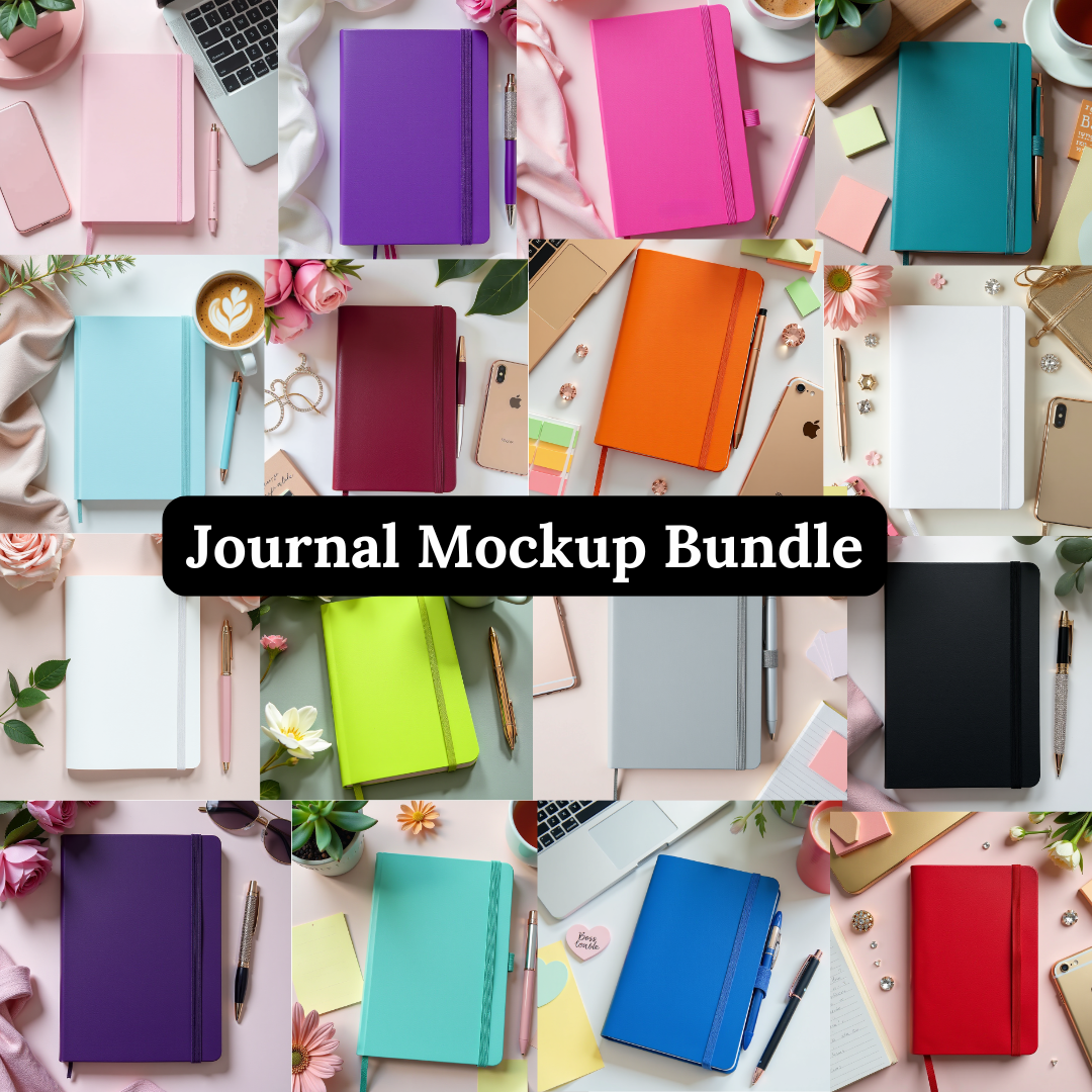 Journal Mockup Bundle (over 90 mocks and growing)