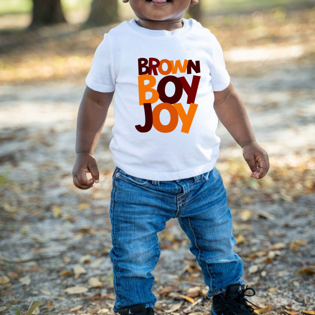 Brown Boy Joy- Matte Clear Film Screen Print Transfer